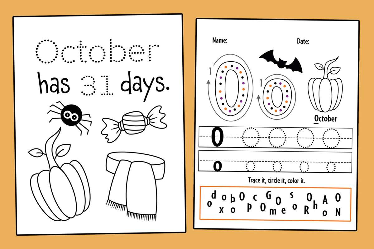 FREE October Worksheets For Preschool The Hollydog Blog FREE October Worksheets For Preschool The Hollydog Blog