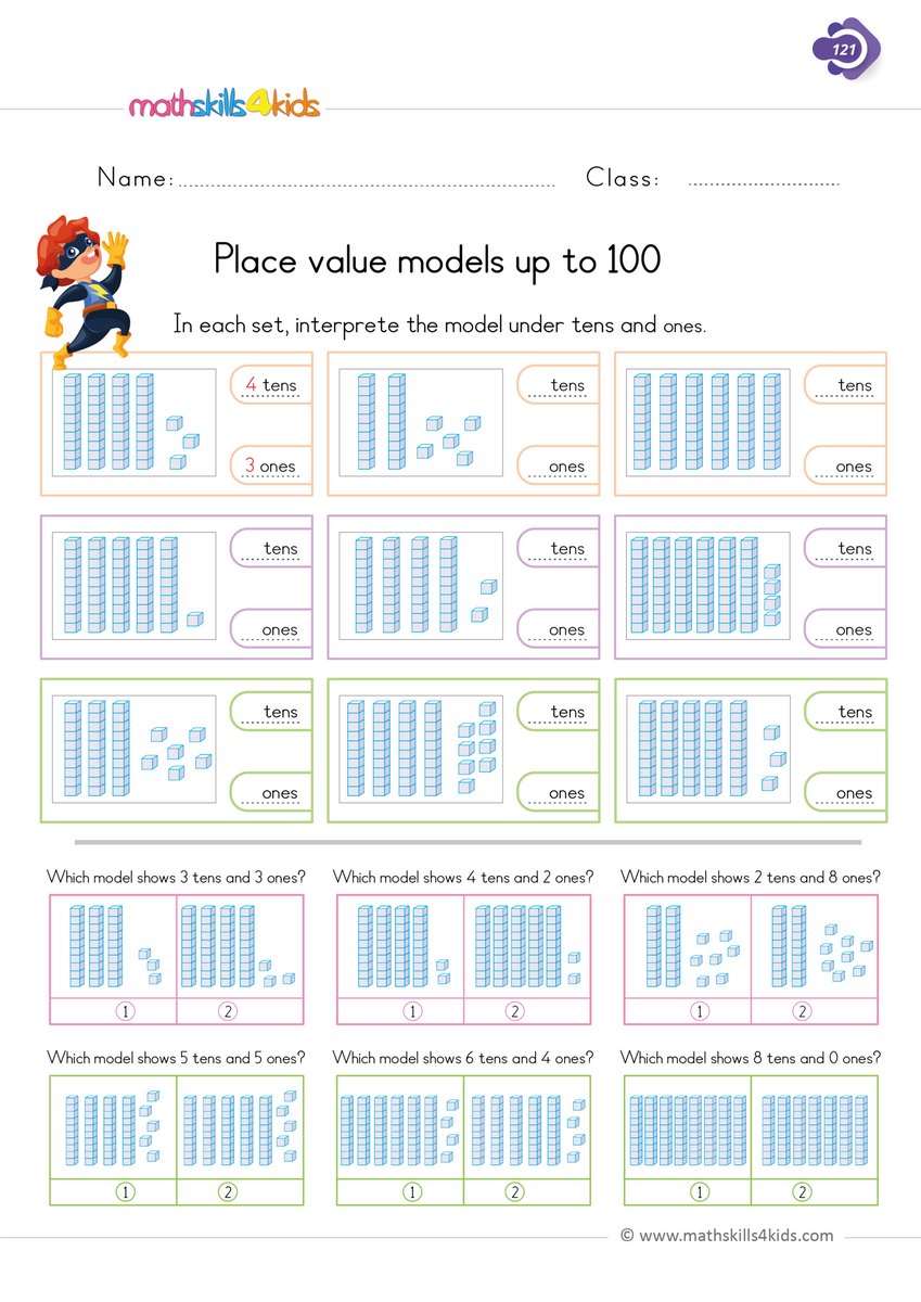 Free Printable 1st Grade Place Value Worksheets Free Printable 1st Grade Place Value Worksheets