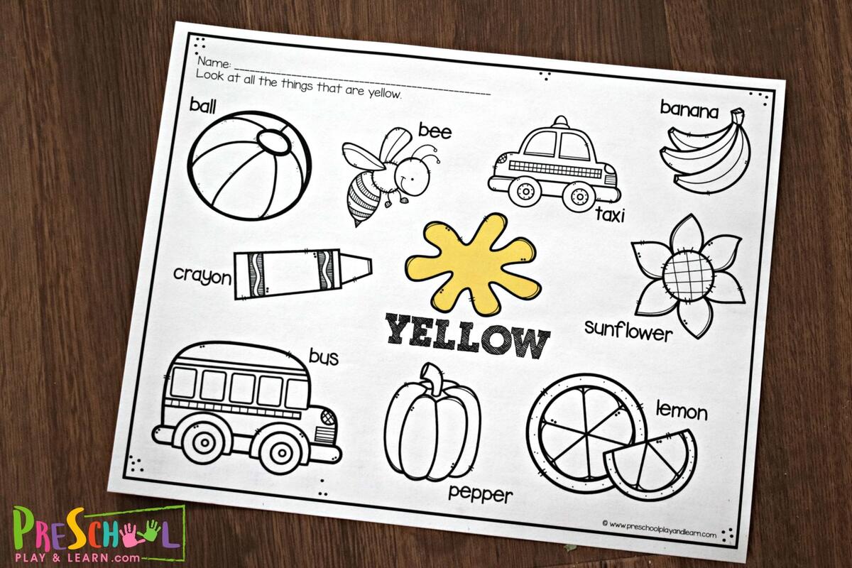 FREE Printable Color Worksheets For Kids FREE Printable Color Worksheets For Kids