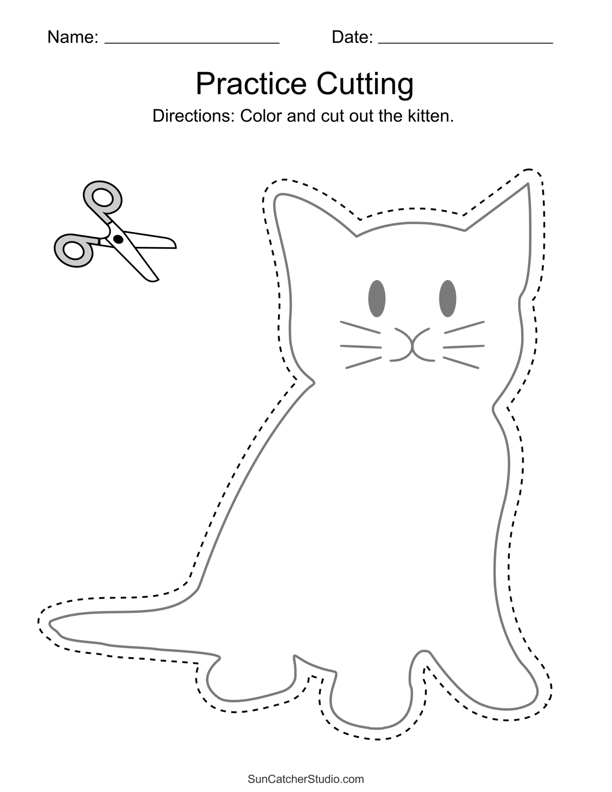 Favorite Pets Scissor Skills And Coloring For Kids Pets Scissor Skills Made By Teachers