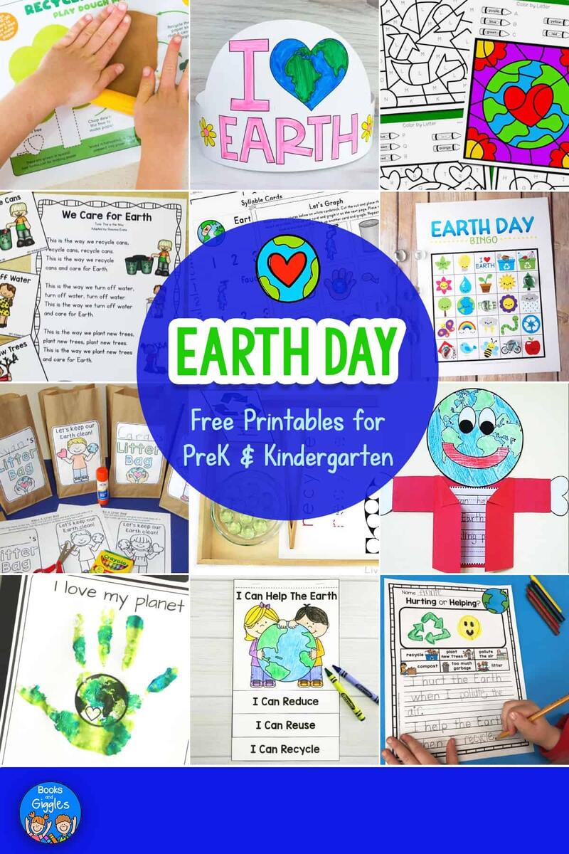 Free Printable Earth Day Activities For Preschool Kindergarten Free Printable Earth Day Activities For Preschool Kindergarten