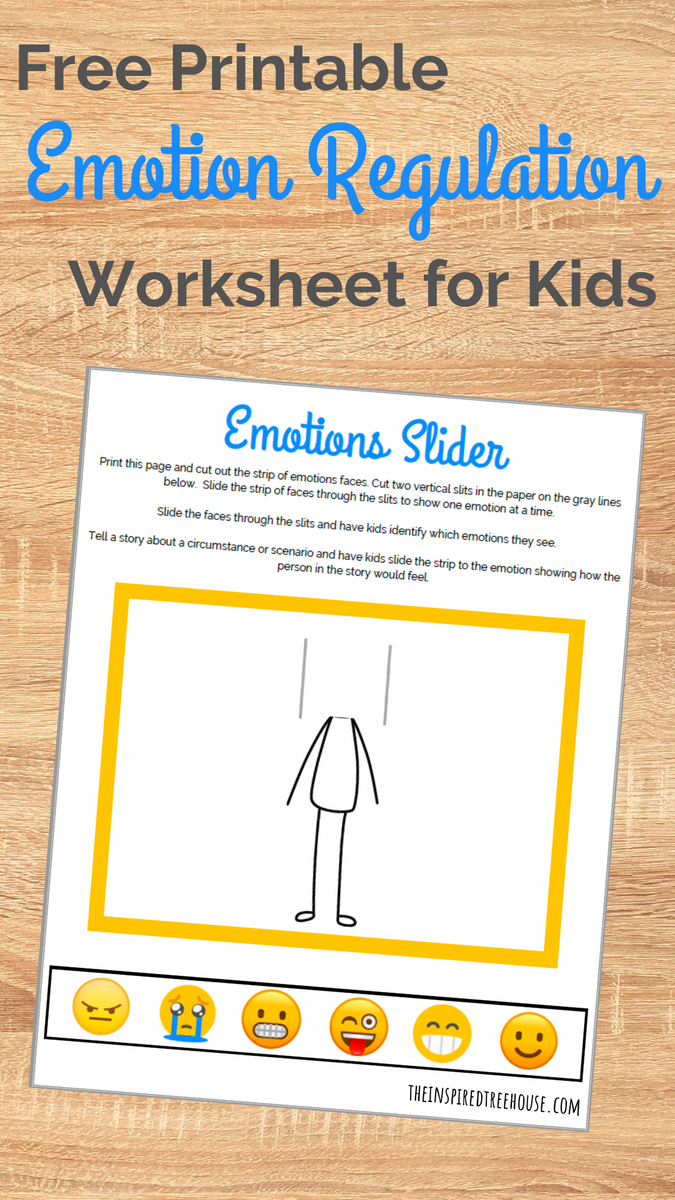 Emotional Regulation Worksheets For Boys And Girls Your Therapy Source