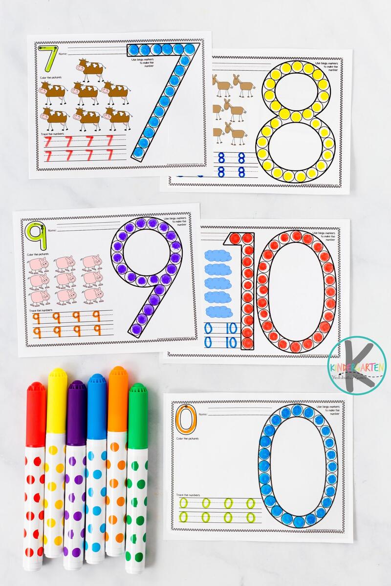 FREE Printable Farm Bingo Dauber Number Worksheets FREE Printable Farm Bingo Dauber Number Worksheets