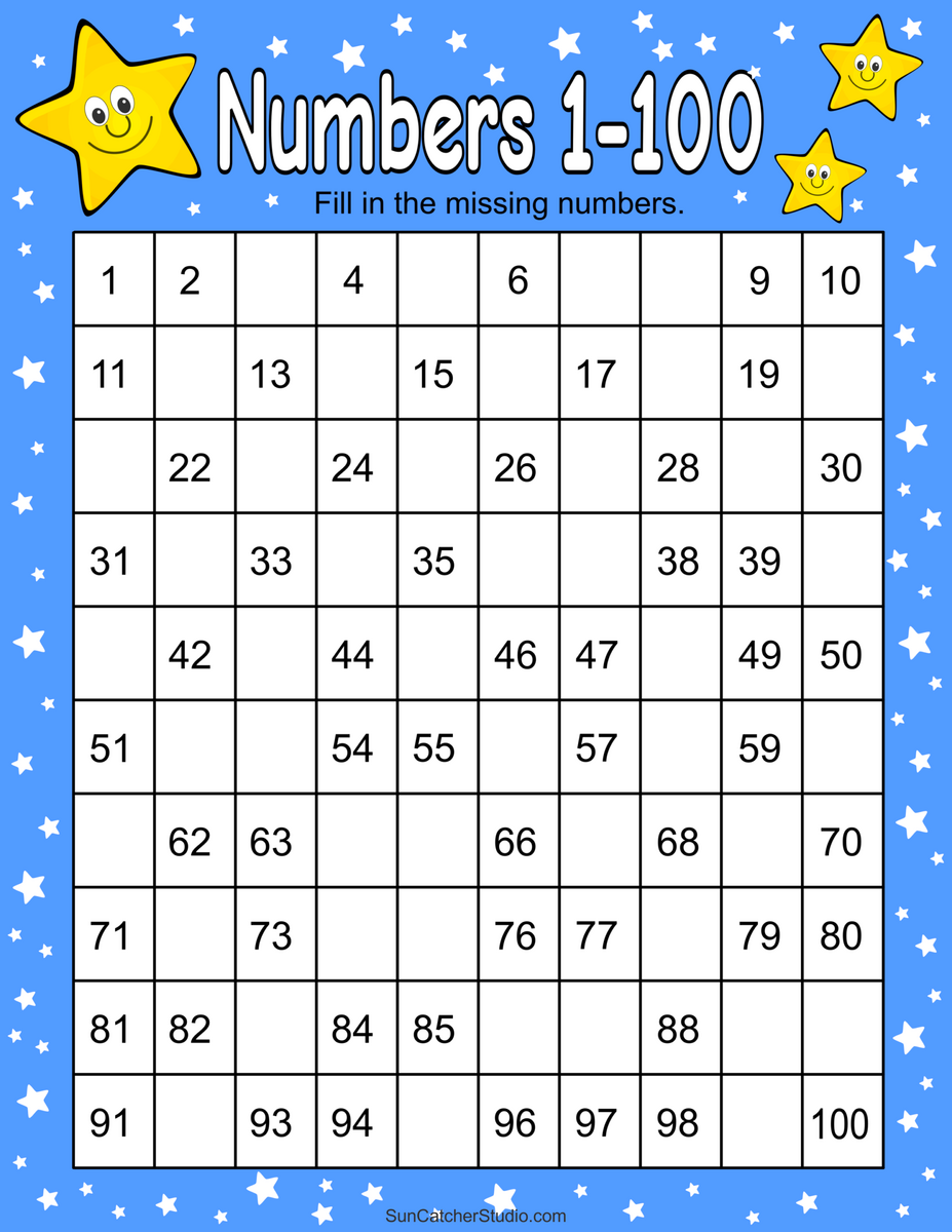 Free Printable Hundreds Charts Numbers 1 To 100 Free Printables Lettering SVG Files Tools Apps