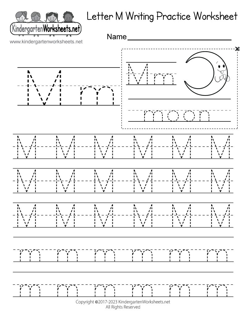 Free Printable Letter M Writing Practice Worksheet Missing Letter Worksheets Free Printables Doozy Moo