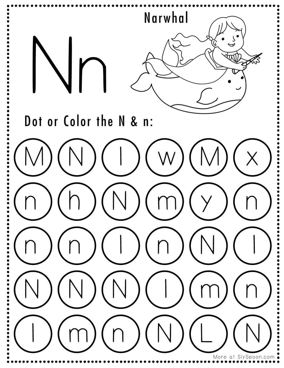 Free Printable Letter N Worksheets Sly Spoon Free Printable Letter N Worksheets Sly Spoon