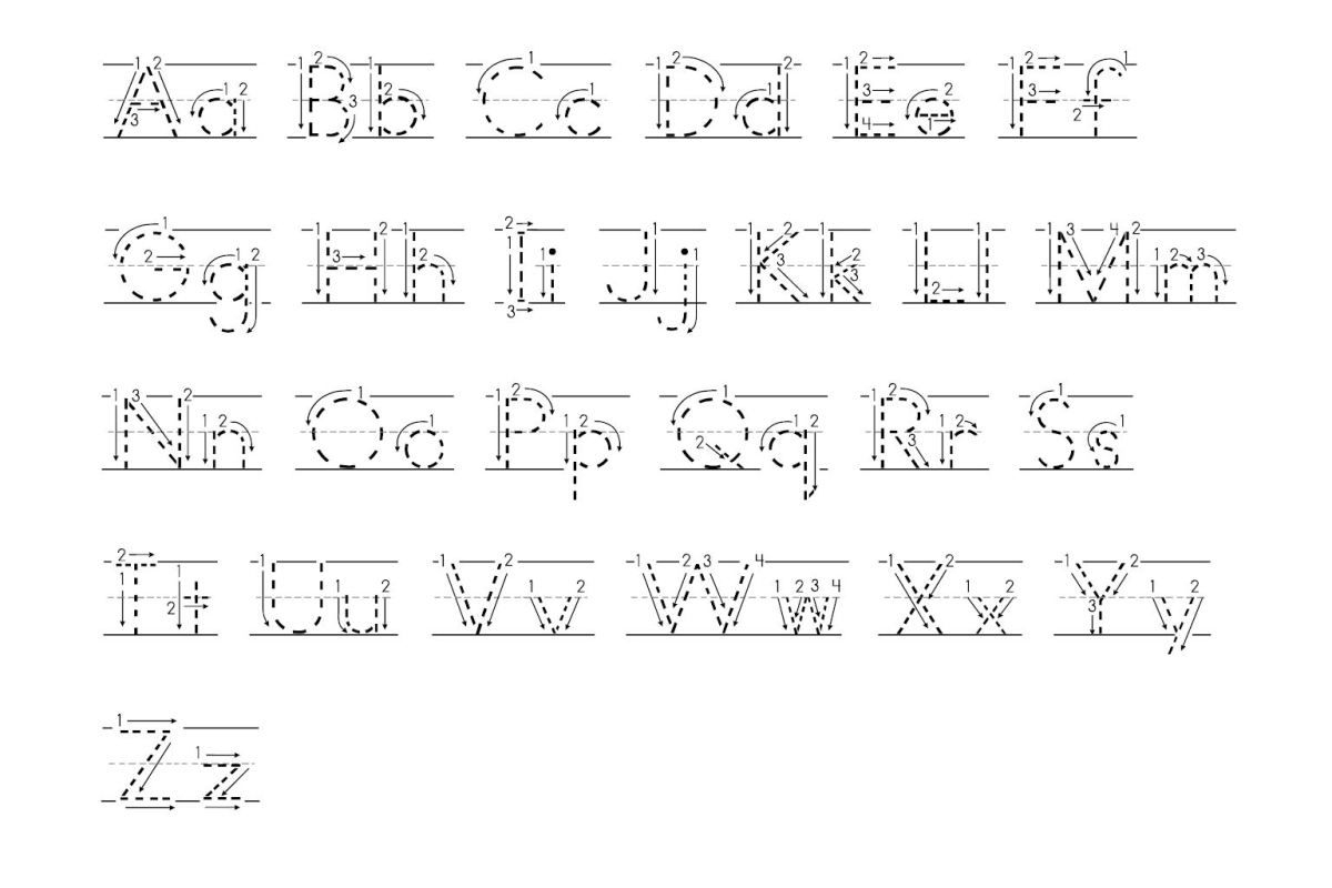 Free Printable Letter Tracing With Arrows Download Free Printable Letter Tracing With Arrows Png Images Free Worksheets On Clipart Library