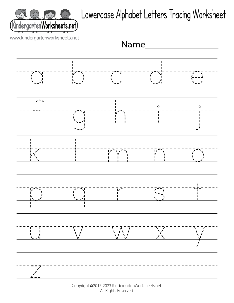 Free Printable Lowercase Alphabet Letters Tracing Worksheet Free Custom Printable Handwriting Worksheet Templates Canva