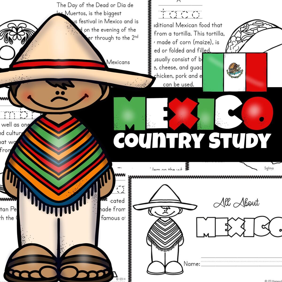 FREE Printable Mexico For Kids Worksheets FREE Printable Mexico For Kids Worksheets