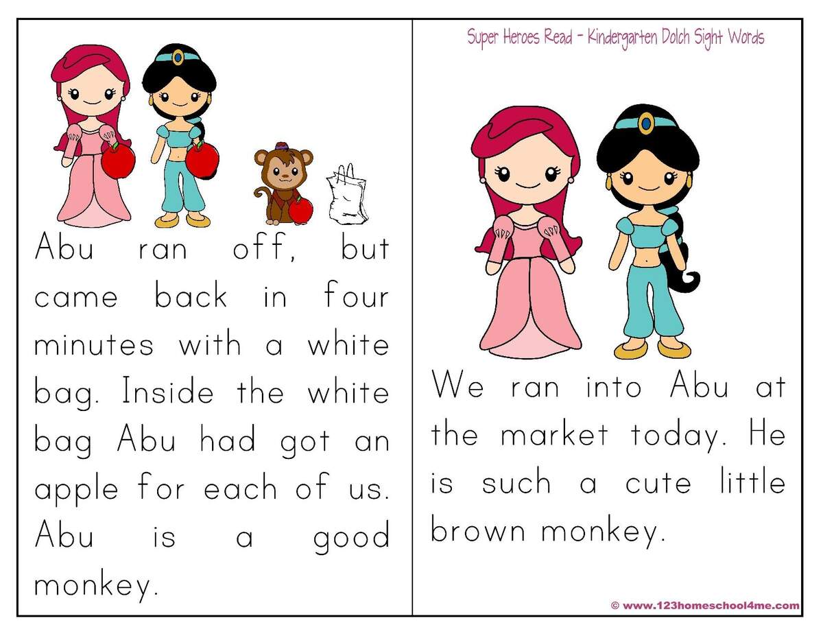 FREE Printable Princess Sight Word Readers Story 123 Homeschool 4 Me FREE Printable Princess Sight Word Readers Story 123 Homeschool 4 Me
