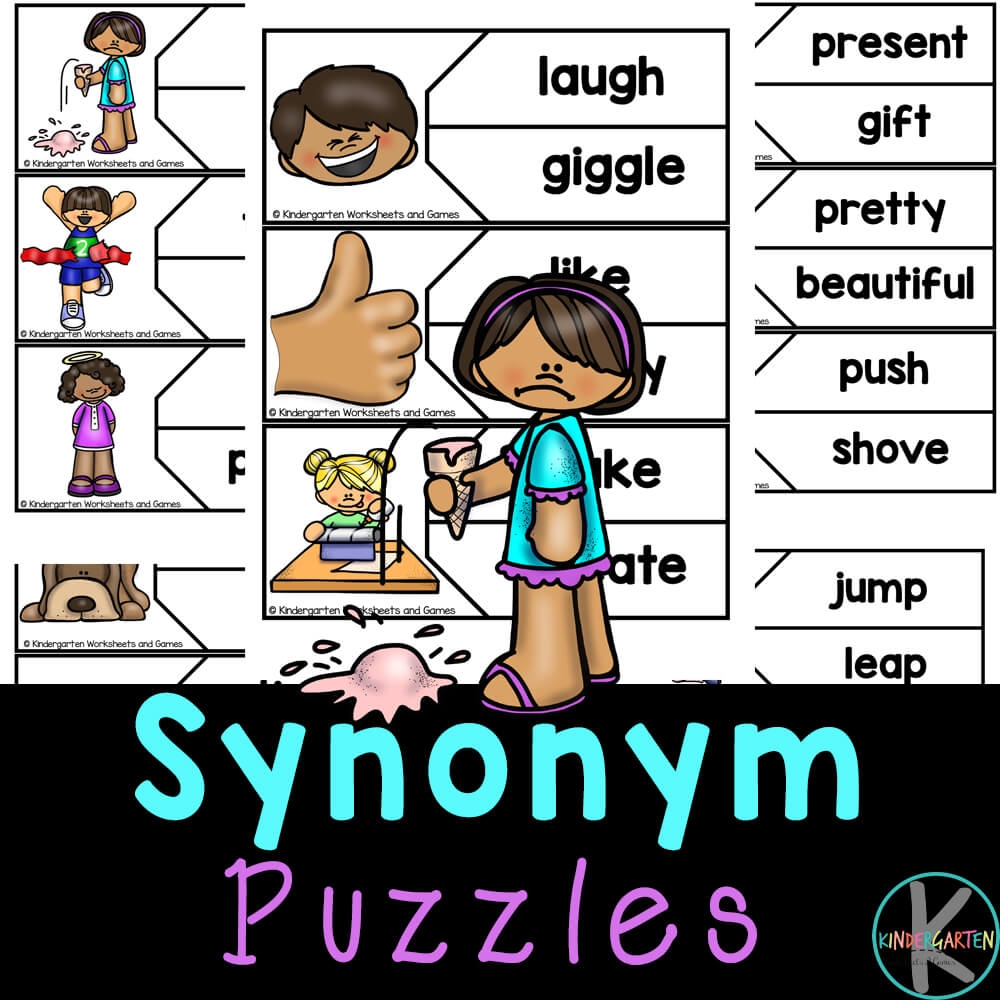 48 Pages Of Synonyms And Antonyms Worksheets Kindergarten 1st Grade Etsy Sweden