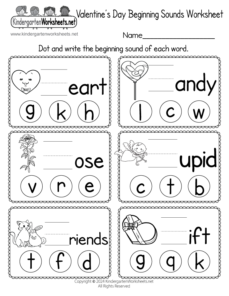 15 Printable Beginning Sounds Worksheets Preschool 1st Grade Phonics And Literacy Etsy
