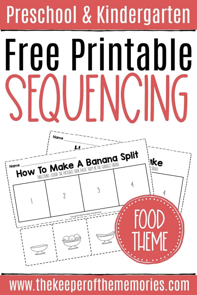 Sequencing Events Activity Worksheet For 1st Grade Free Printable