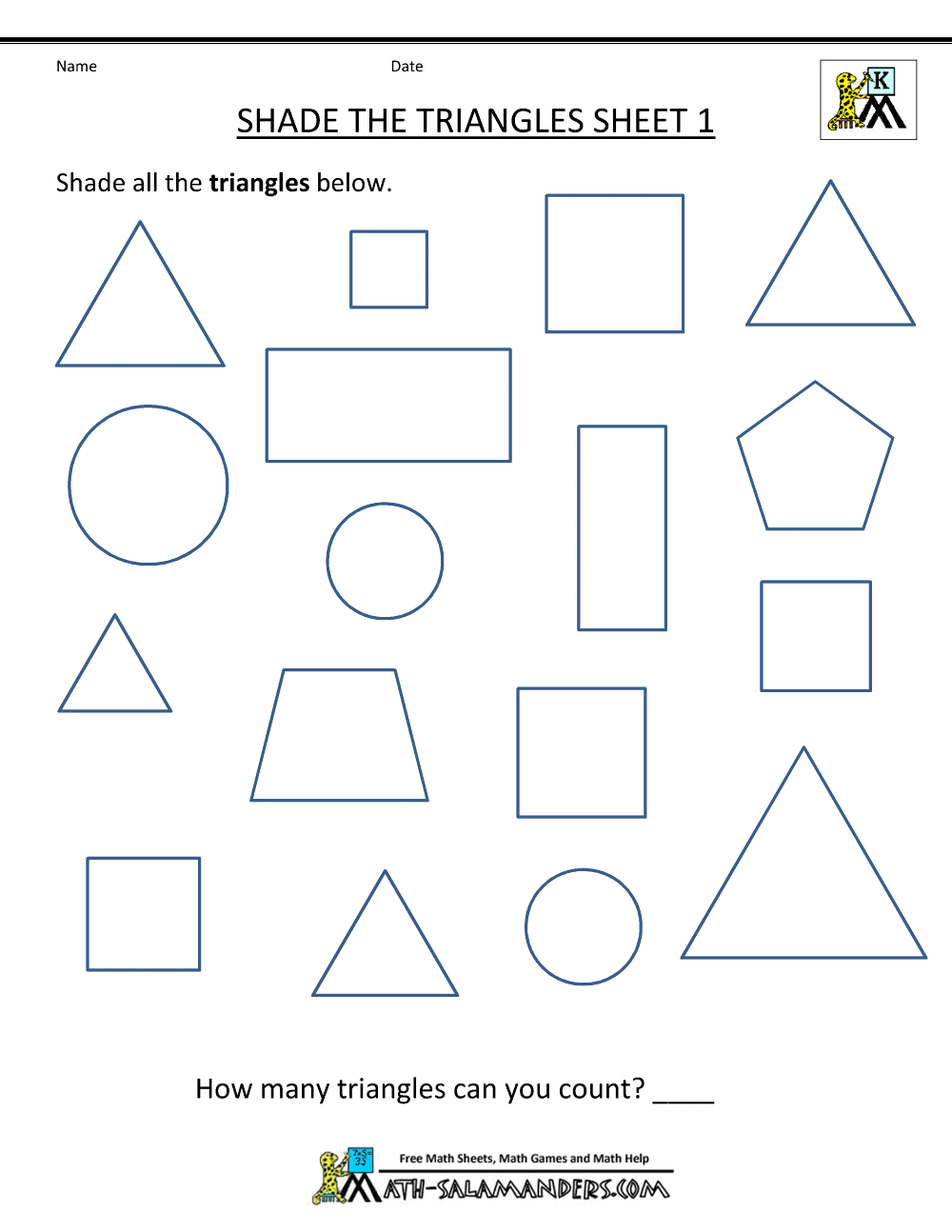 Free Shape Worksheets Kindergarten Printable Shapes Worksheet For Preschool Free Printable