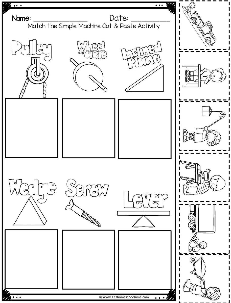 Printable Simple Machines Worksheets Download