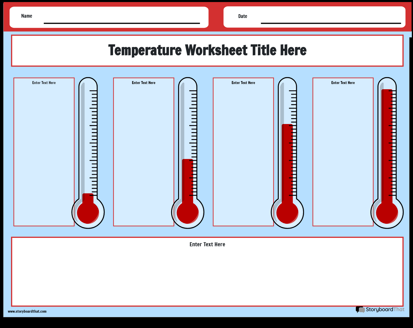 Free Temperature Worksheets Thermometer Conversion