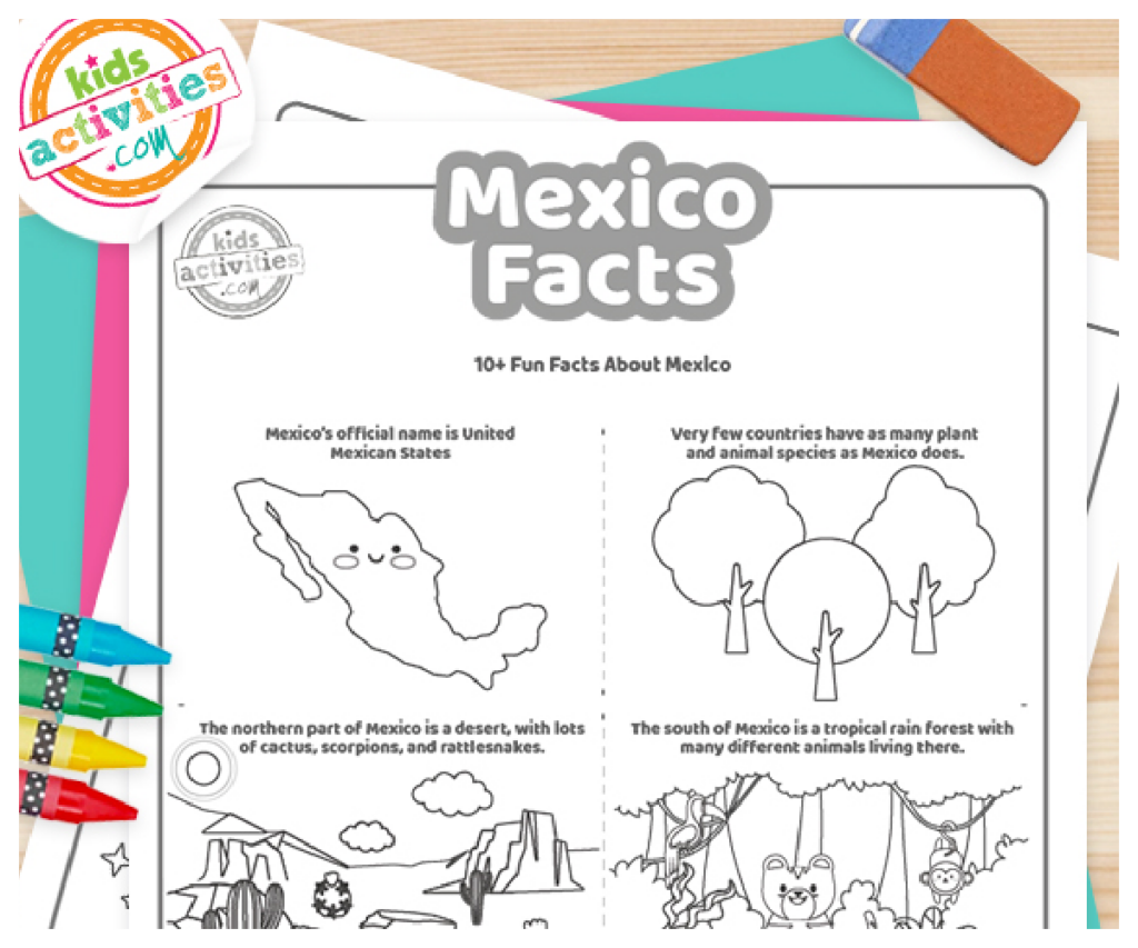 Fun Mexico Facts For Kids To Print And Learn Kids Activities Blog FREE Printable Mexico For Kids Worksheets