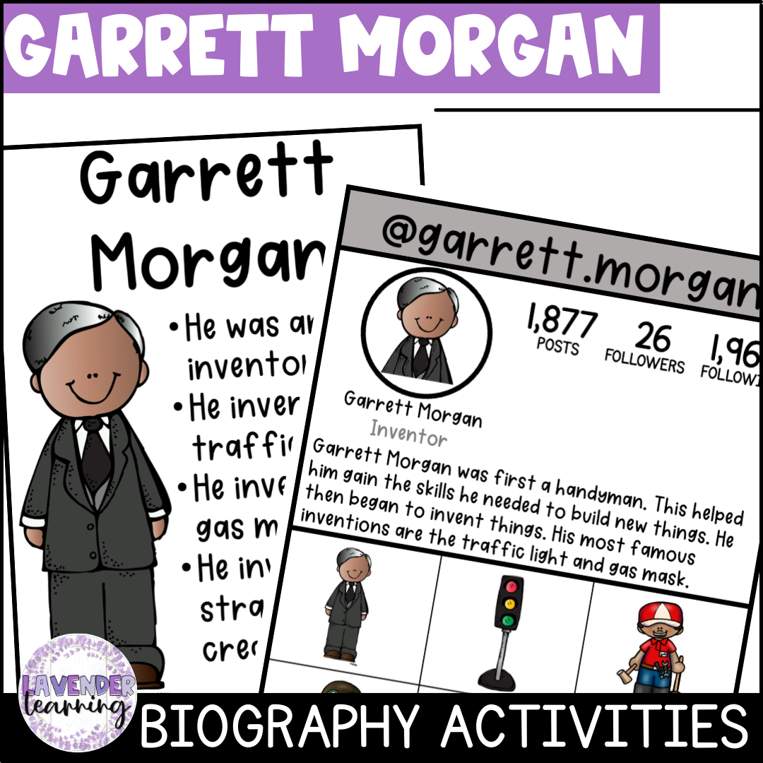 Garrett Morgan Biography Activities Flip Book Report Black History Month Made By Teachers