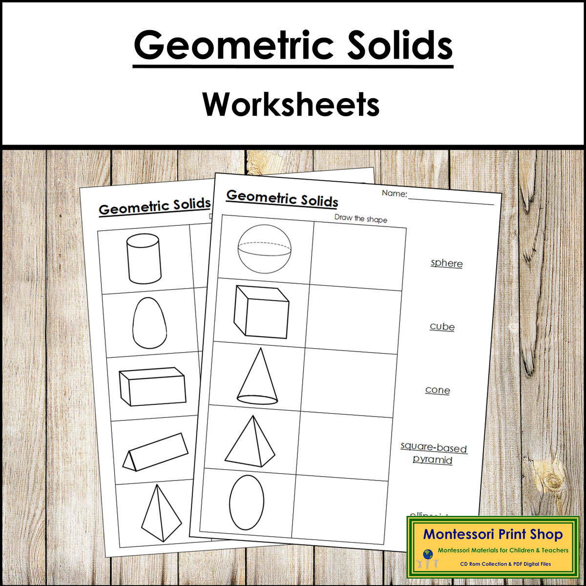 Geometric Solids Worksheets Primary Geometry Made By Teachers