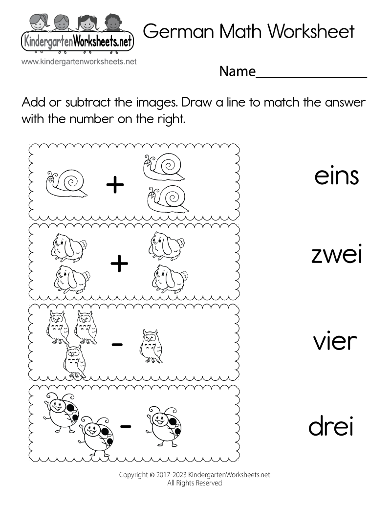 German Worksheets For Beginners And Kids Free PDFs