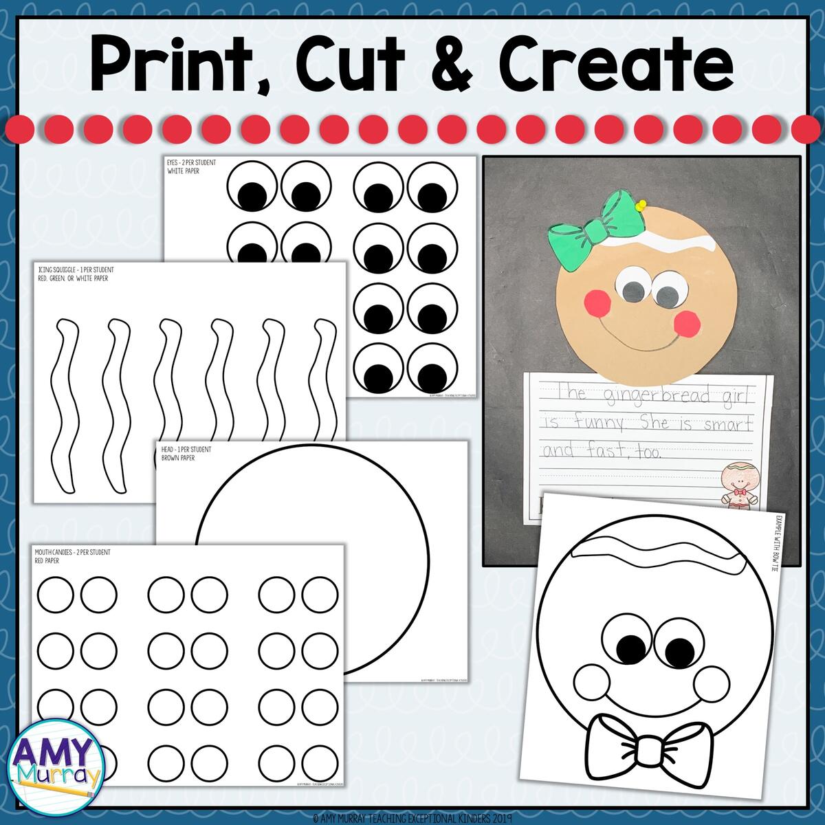 Gingerbread Man Craft Activity And Writing Pages Teaching Exceptional Kinders Gingerbread Man Craft Activity And Writing Pages Teaching Exceptional Kinders