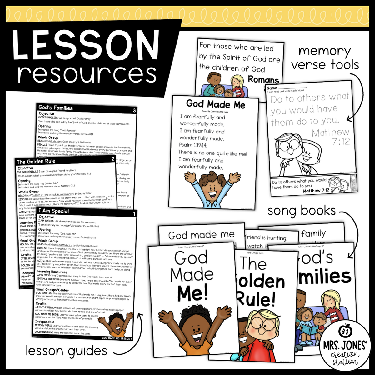 God Made Me Bible Unit For Preschool Kindergarten MJCS God Made Me Bible Unit For Preschool Kindergarten MJCS