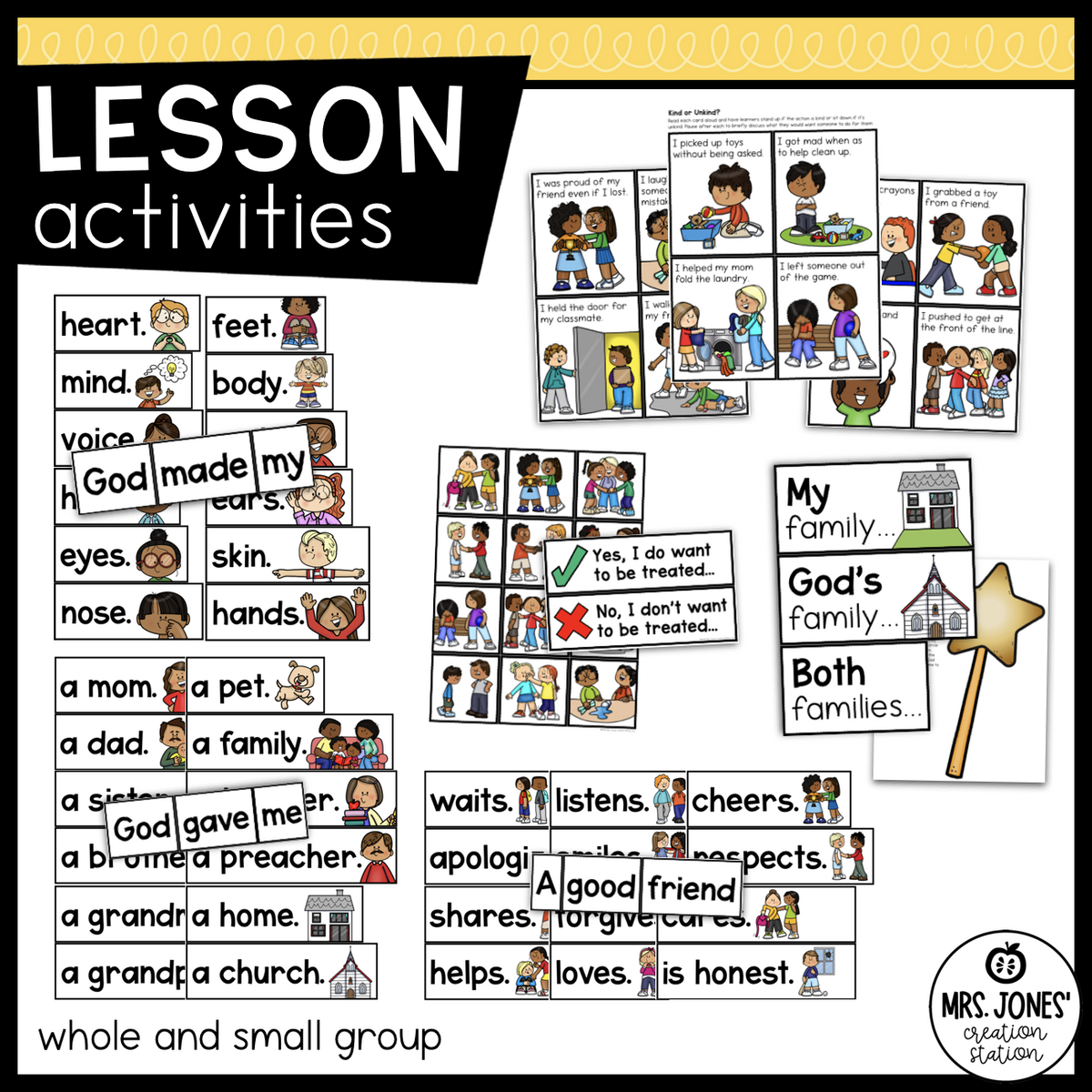 God Made Me Bible Unit For Preschool Kindergarten MJCS God Made Me Bible Unit For Preschool Kindergarten MJCS