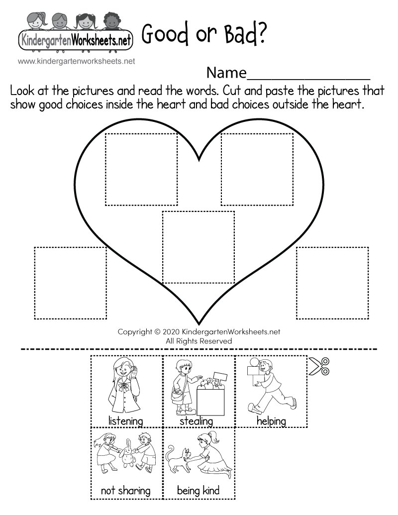 Good Or Bad Choices Sorting Activity Worksheet Free Printable Digital PDF Good Or Bad Choices Sorting Activity Worksheet Free Printable Digital PDF