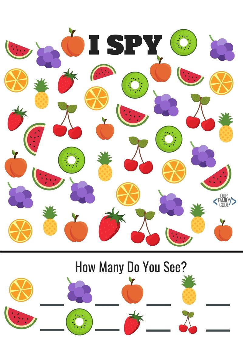 Grab These Free Summer Fruit Worksheets For Kids Our Family Code Grab These Free Summer Fruit Worksheets For Kids Our Family Code