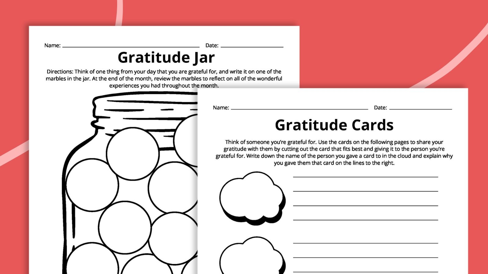 Gratitude Worksheets Free Printables I M Thankful For Gratitude Worksheet Digital Download
