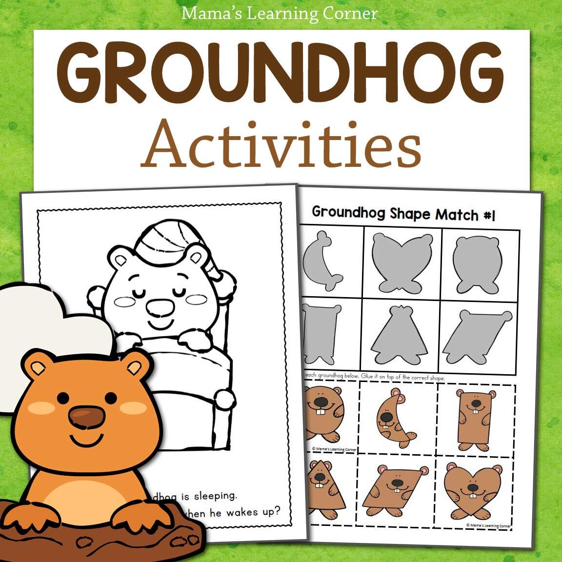 Groundhog Day Worksheets And Activities Mamas Learning Corner