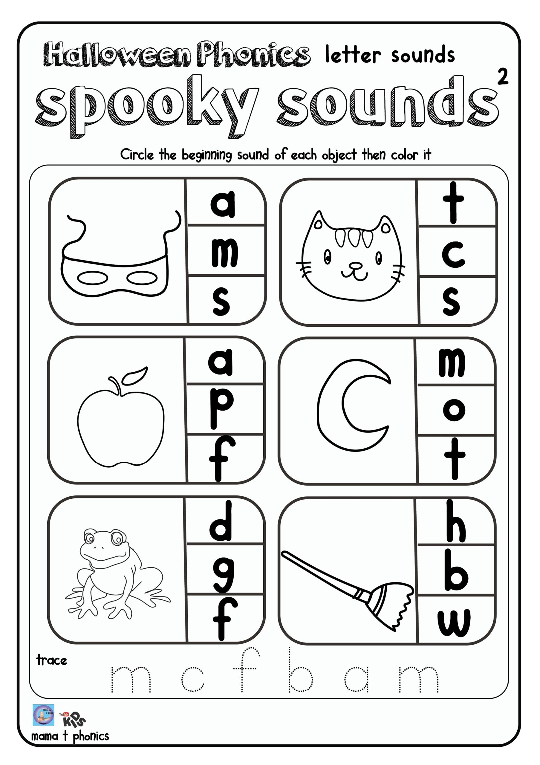 Halloween Phonics Fun Free Worksheet Mrs Karle S Sight And Sound Reading