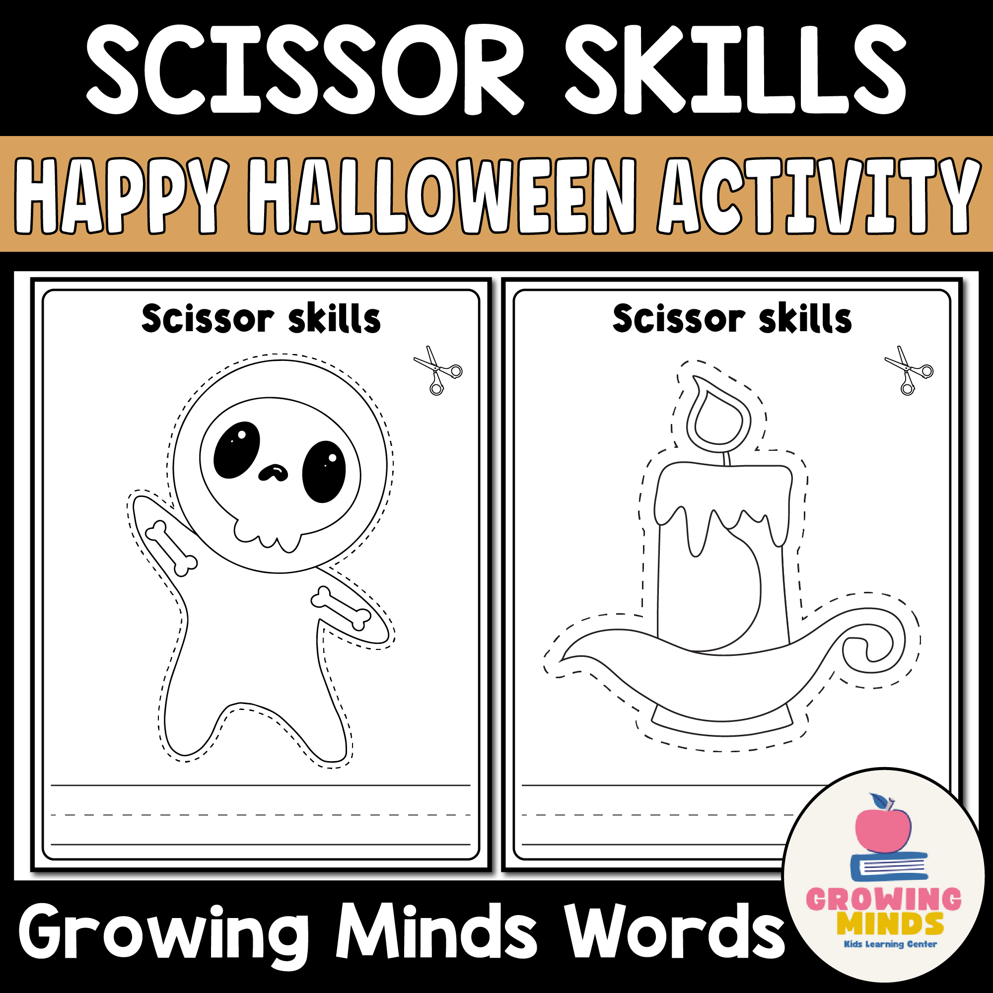 Happy Halloween Scissor Skills Cutting Practice And Writing Activity Kindergarten Made By Teachers Happy Halloween Scissor Skills Cutting Practice And Writing Activity Kindergarten Made By Teachers