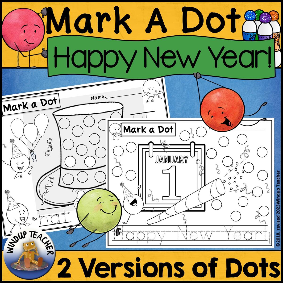 Happy New Year Do A Dot Marker Printable Activity Dot Dauber Worksheets Made By Teachers Happy New Year Do A Dot Marker Printable Activity Dot Dauber Worksheets Made By Teachers