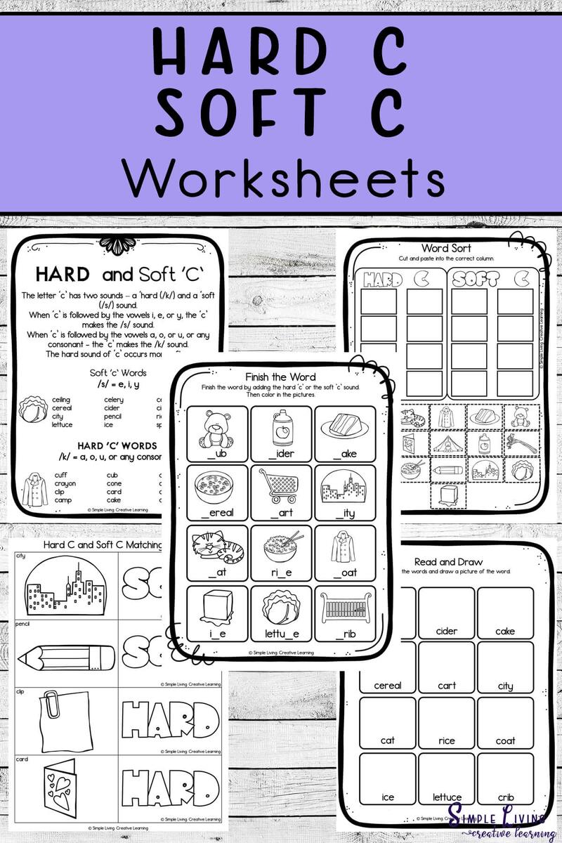 Hard C And Soft C Worksheets Simple Living Creative Learning