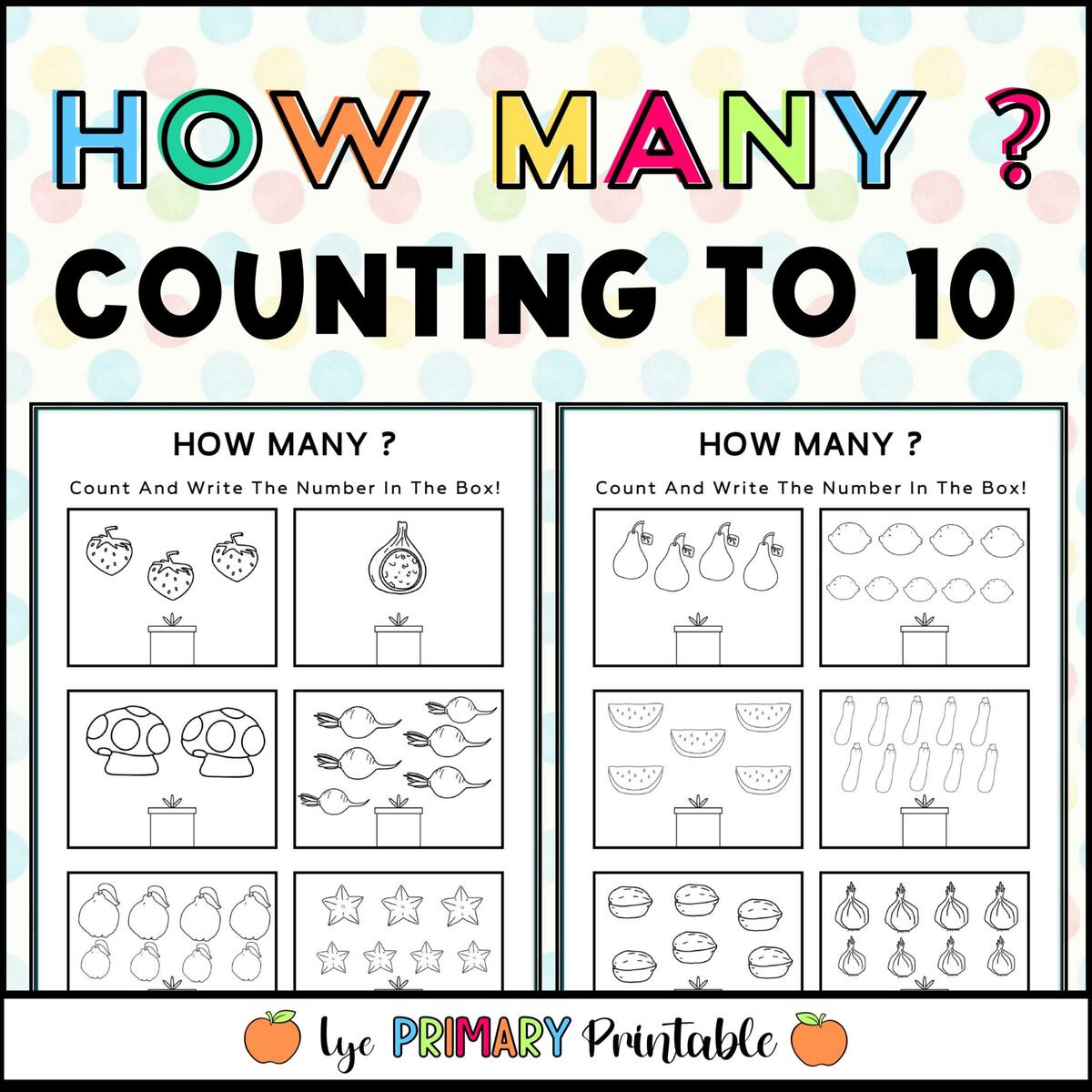 Ten Tastic Counting Worksheet Free Printable Digital PDF