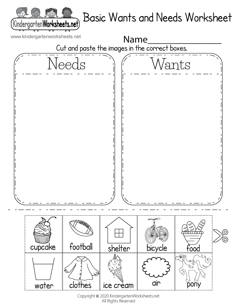 Identifying Basic Wants And Needs Worksheet Free Printable Digital PDF Identifying Basic Wants And Needs Worksheet Free Printable Digital PDF
