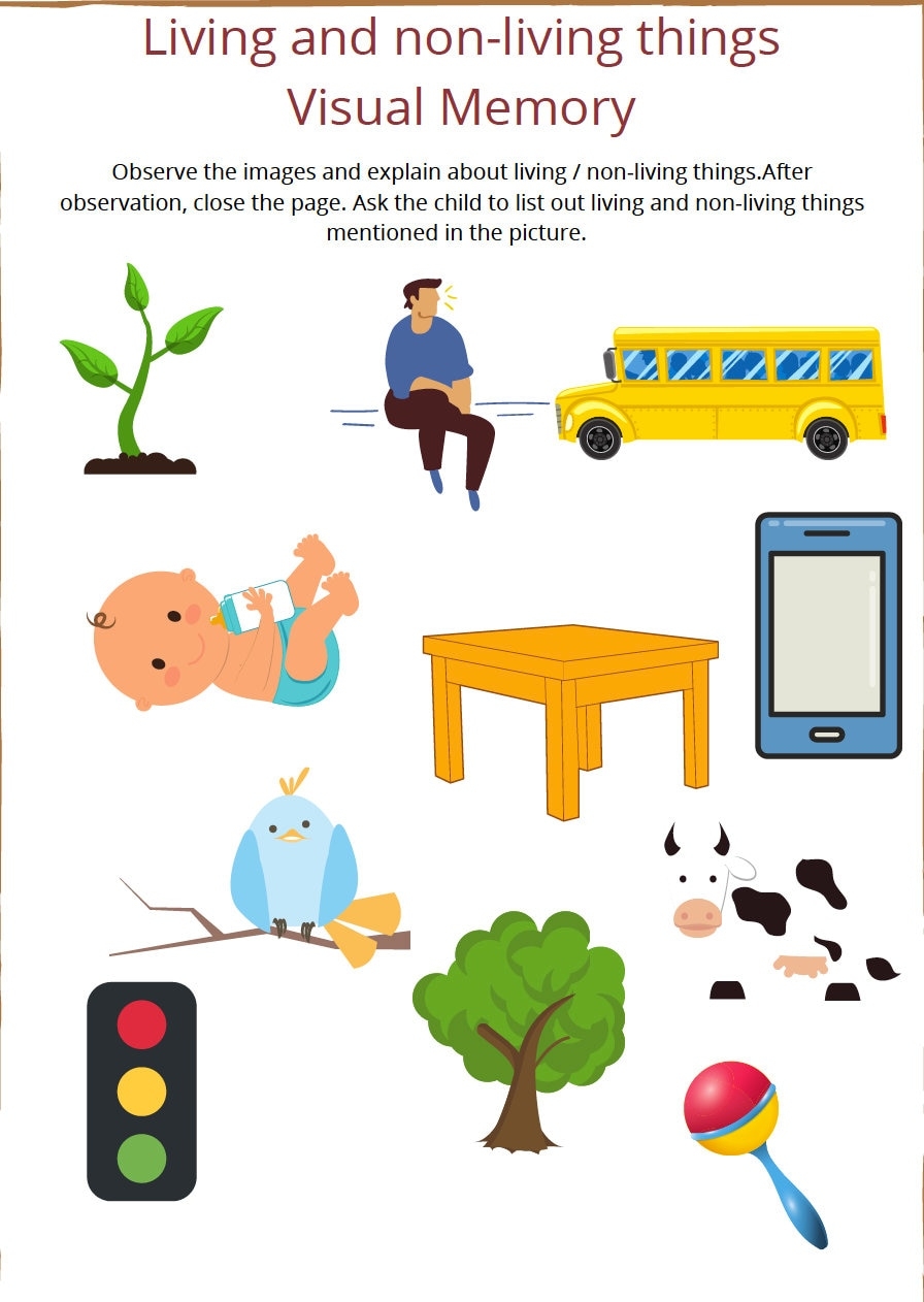 Kids Printable Worksheets visual Memory Activities Etsy