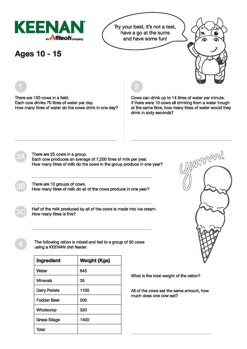 Kidzone Maths Quizzes Alltech Worksheets Library
