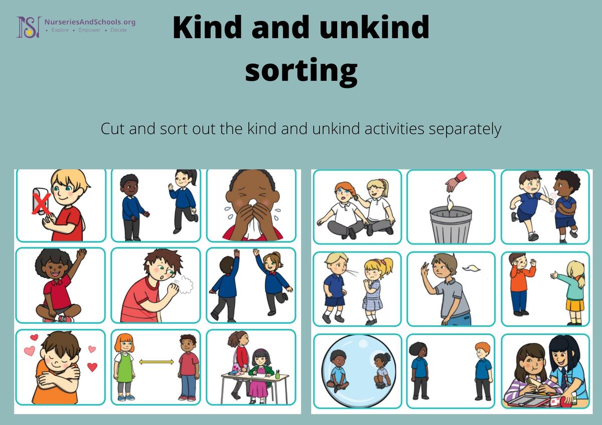Kind And Unkind Sorting Activity Free Worksheet UK Kind And Unkind Sorting Activity Free Worksheet UK