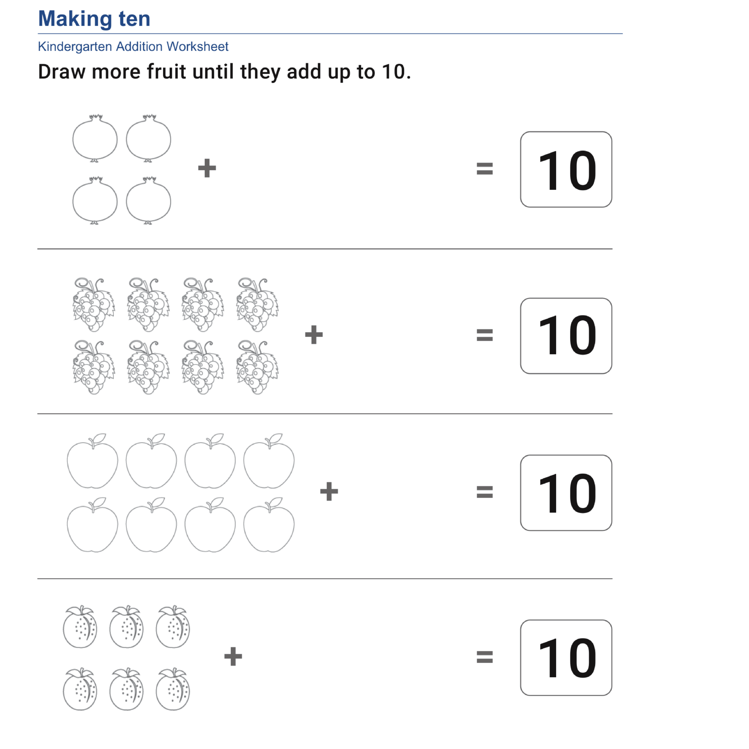 Kindergarten Addition Worksheets Made By Teachers Kindergarten Addition Worksheets Made By Teachers