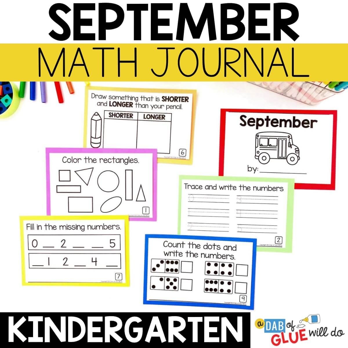 Kindergarten Daily Math Review Journal September A Dab Of Glue Will Do Kindergarten Daily Math Review Journal September A Dab Of Glue Will Do