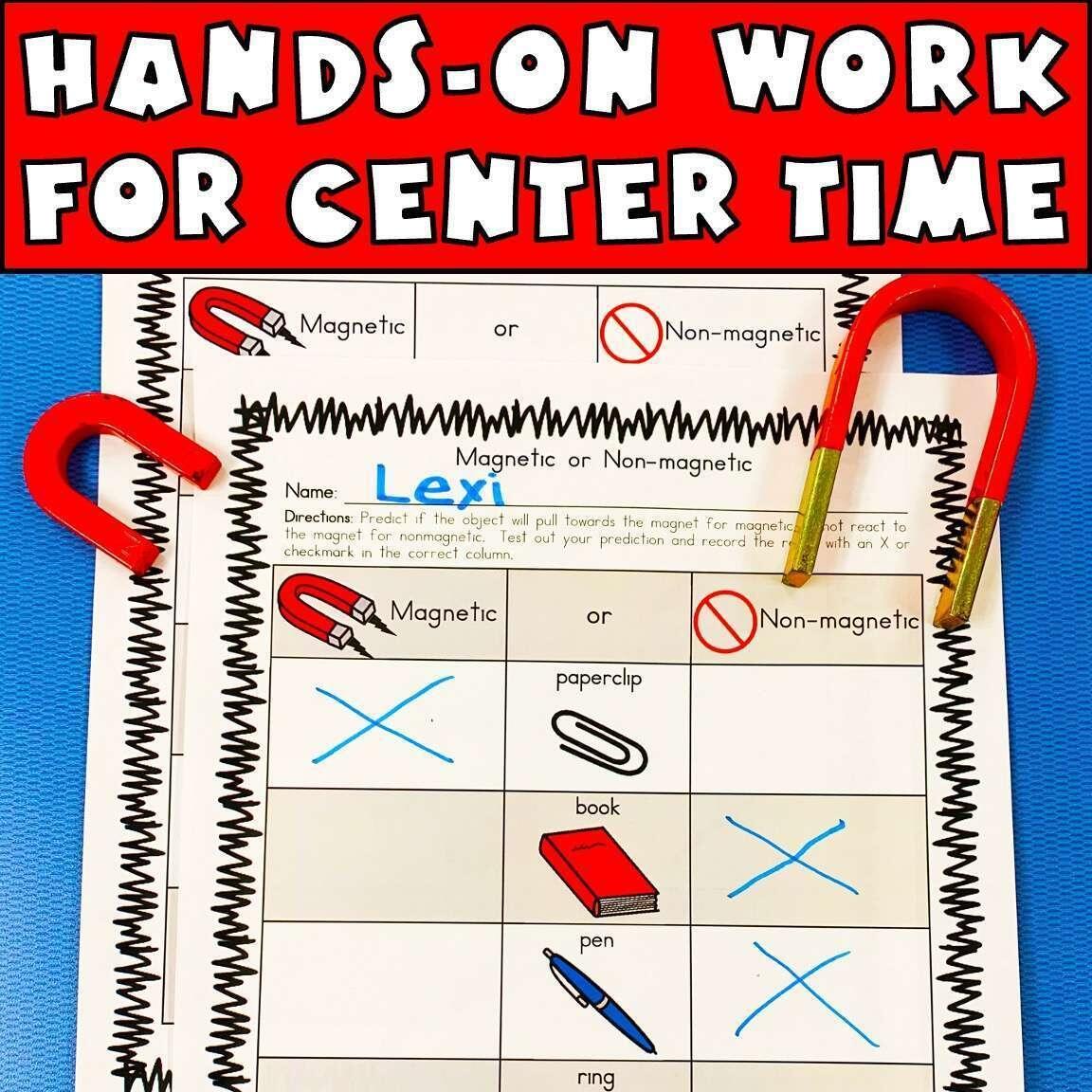 Kindergarten Magnet Worksheet For Preschool Pre K SPED Science STEM STEAM Caroline Koehler At Celavora Education Kindergarten Magnet Worksheet For Preschool Pre K SPED Science STEM STEAM Caroline Koehler At Celavora Education