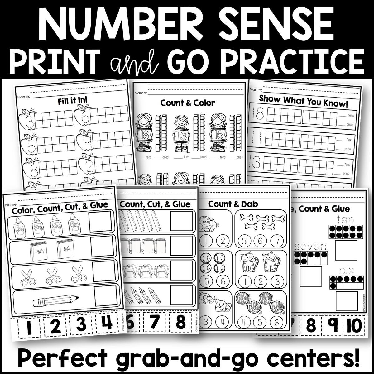Kindergarten Math Number Sense Worksheets Miss Kindergarten Number Sense Worksheets Superstar Worksheets