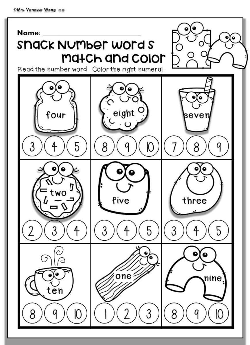 Kindergarten Numbers In Words 1 50 Worksheets Free Coloring Pages PDF Printables And Worksheets Lesson Tutor