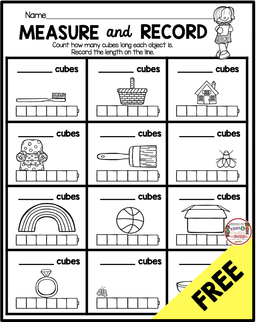 Kindergarten Measurement Worksheets Worksheets Library Worksheets Library