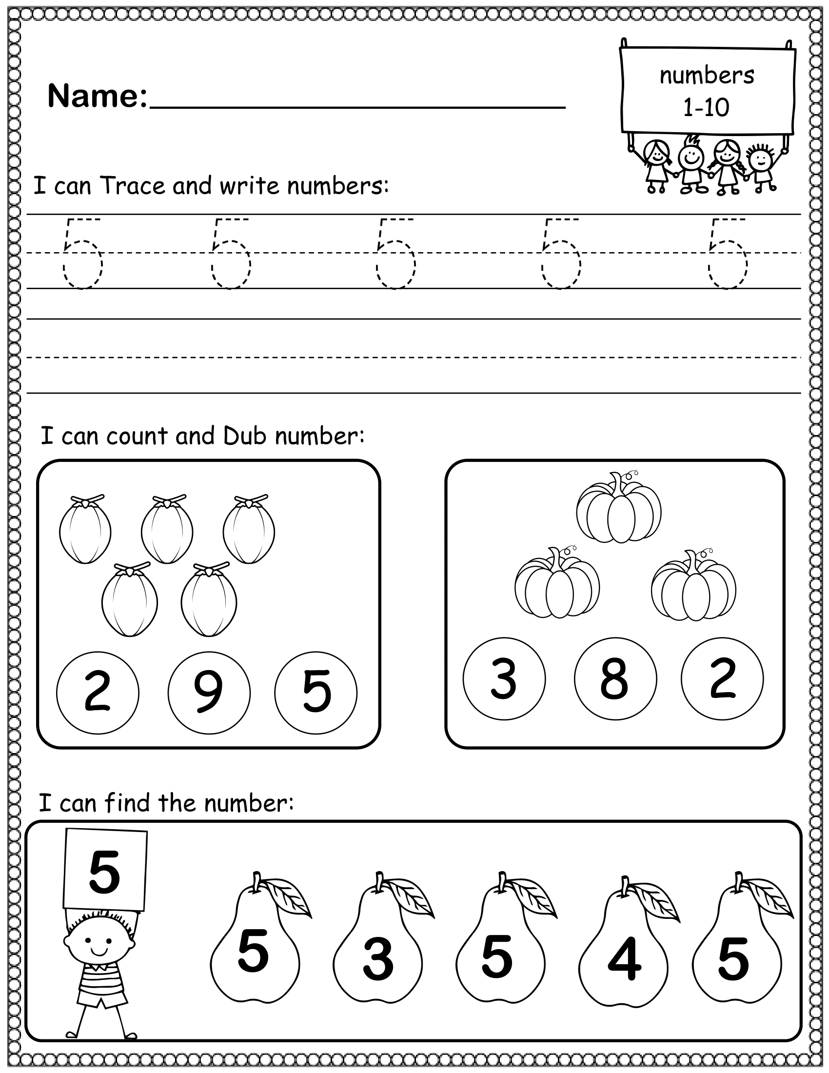 Kindergarten Number Sense Worksheets Building Math Skills For Little Ones Made By Teachers Kindergarten Math Number Sense Worksheets Miss Kindergarten