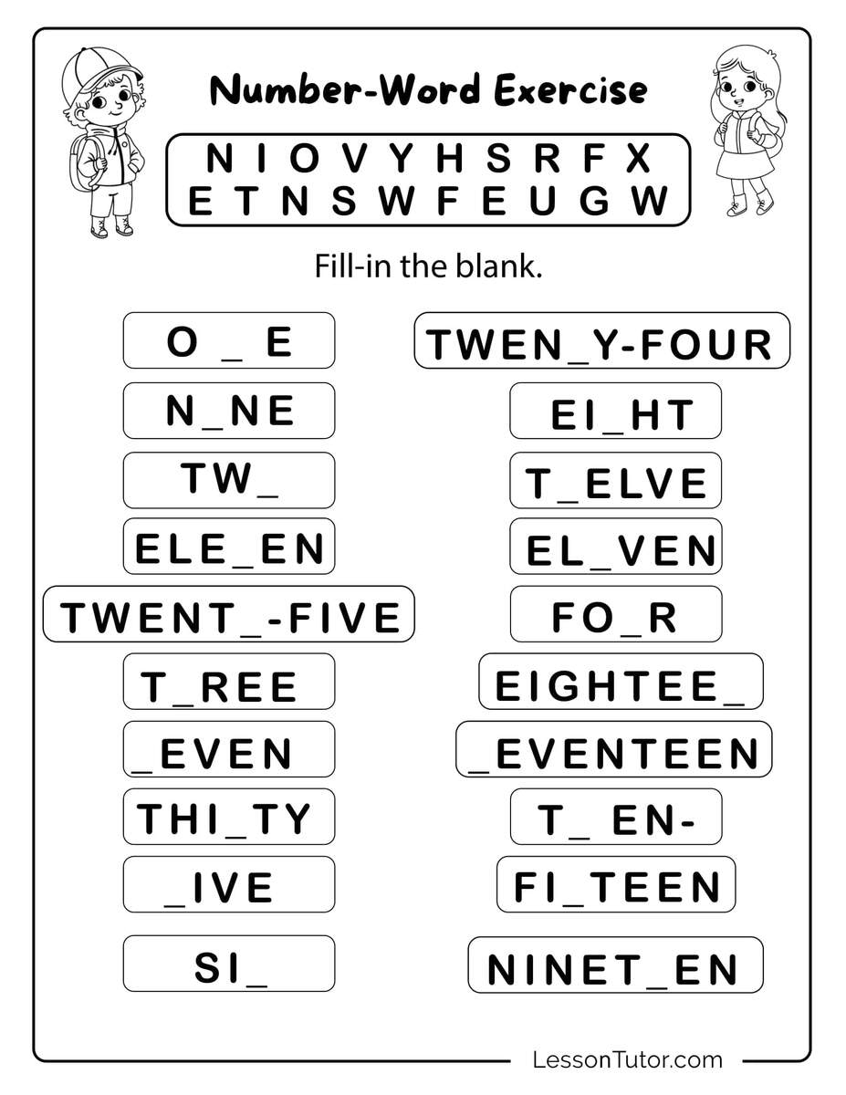 Kindergarten Numbers In Words 1 30 Worksheets Free Coloring Pages PDF Printables And Worksheets Lesson Tutor Kindergarten Numbers In Words 1 30 Worksheets Free Coloring Pages PDF Printables And Worksheets Lesson Tutor