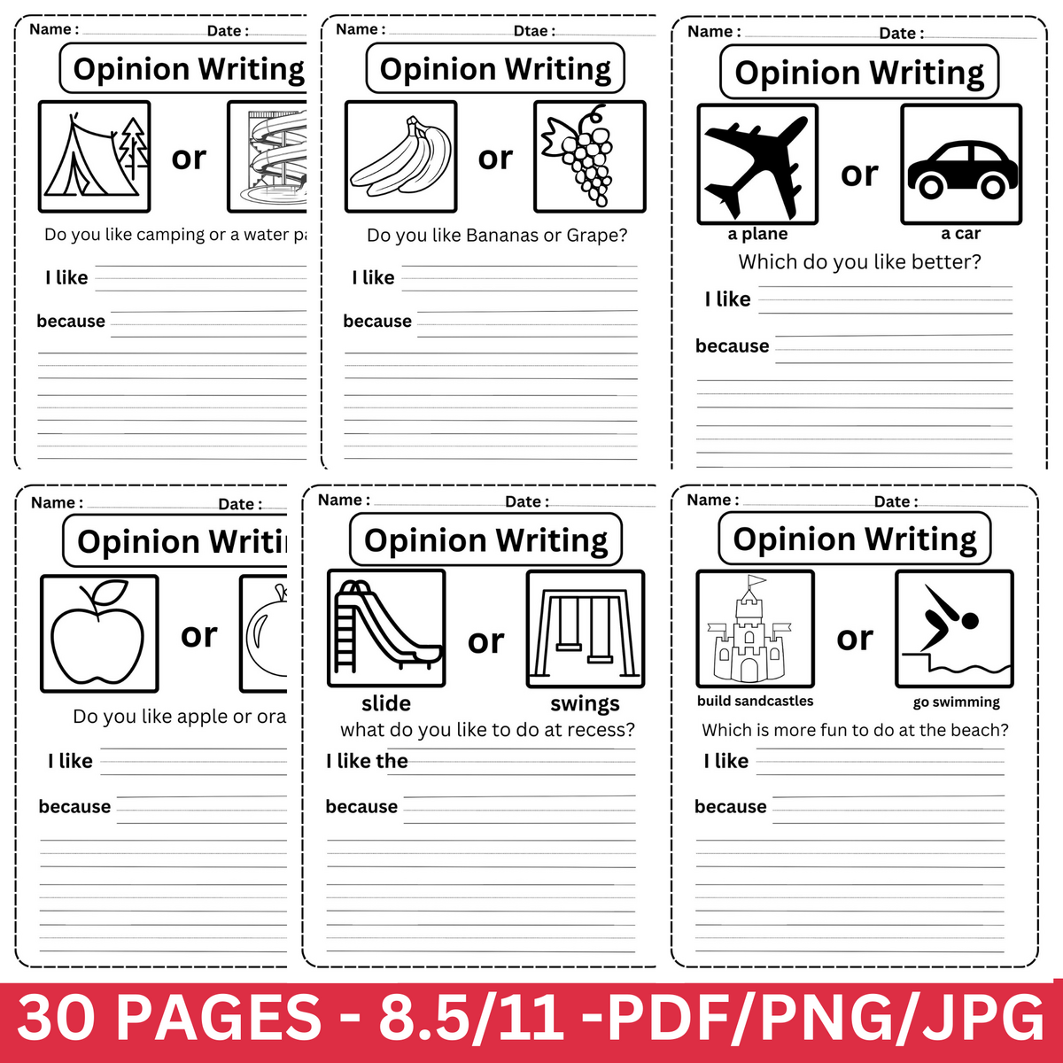 Kindergarten Opinion Writing With Coloring Images Engaging Writing Prompts For Young Learners Made By Teachers Kindergarten Opinion Writing With Coloring Images Engaging Writing Prompts For Young Learners Made By Teachers