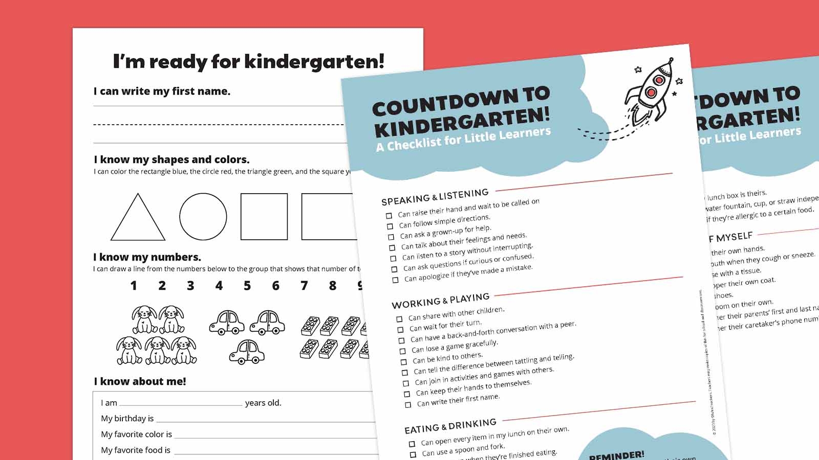 Kindergarten Readiness Checklist Free Printable Preschool Assessment Skills 10 Free PDF Printables Printablee